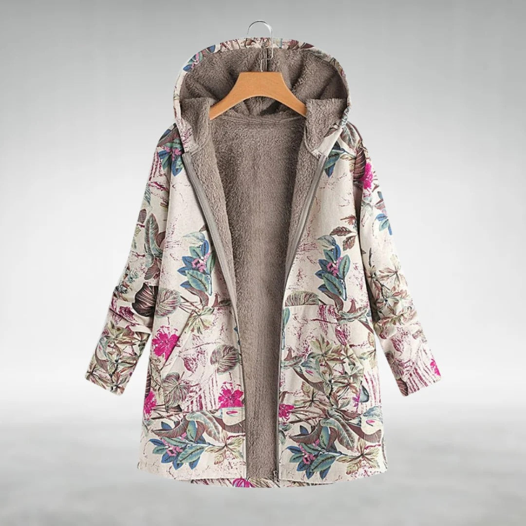 Anne | Stylish Floral Fleece Jacket