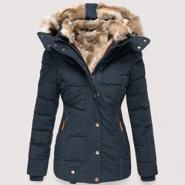 Marylin™ – Warm winter coat with fur lining