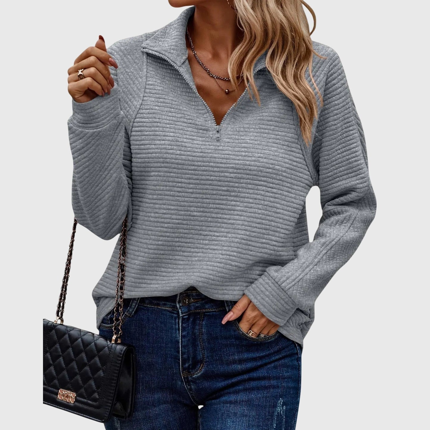 Molly | Elegant Half-Zip Sweater
