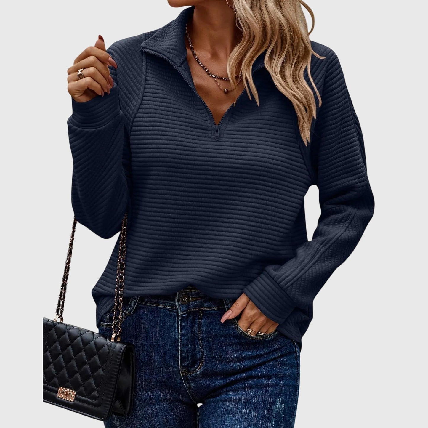 Molly | Elegant Half-Zip Sweater