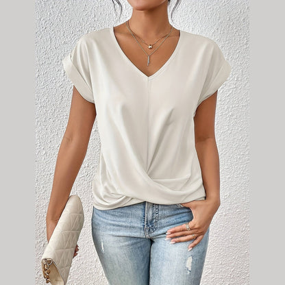 Cleo™ - Casual T-Shirt with Sweetheart Neckline