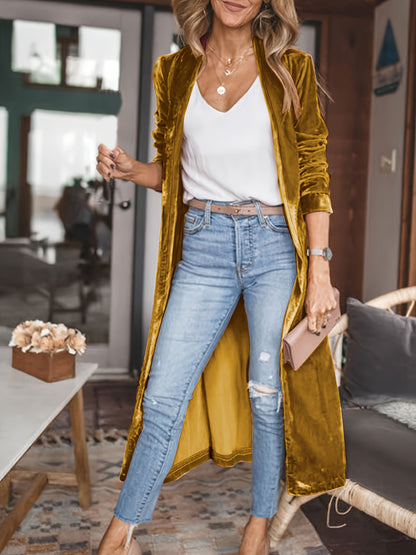 Long Golden Fleece Jacket for Women