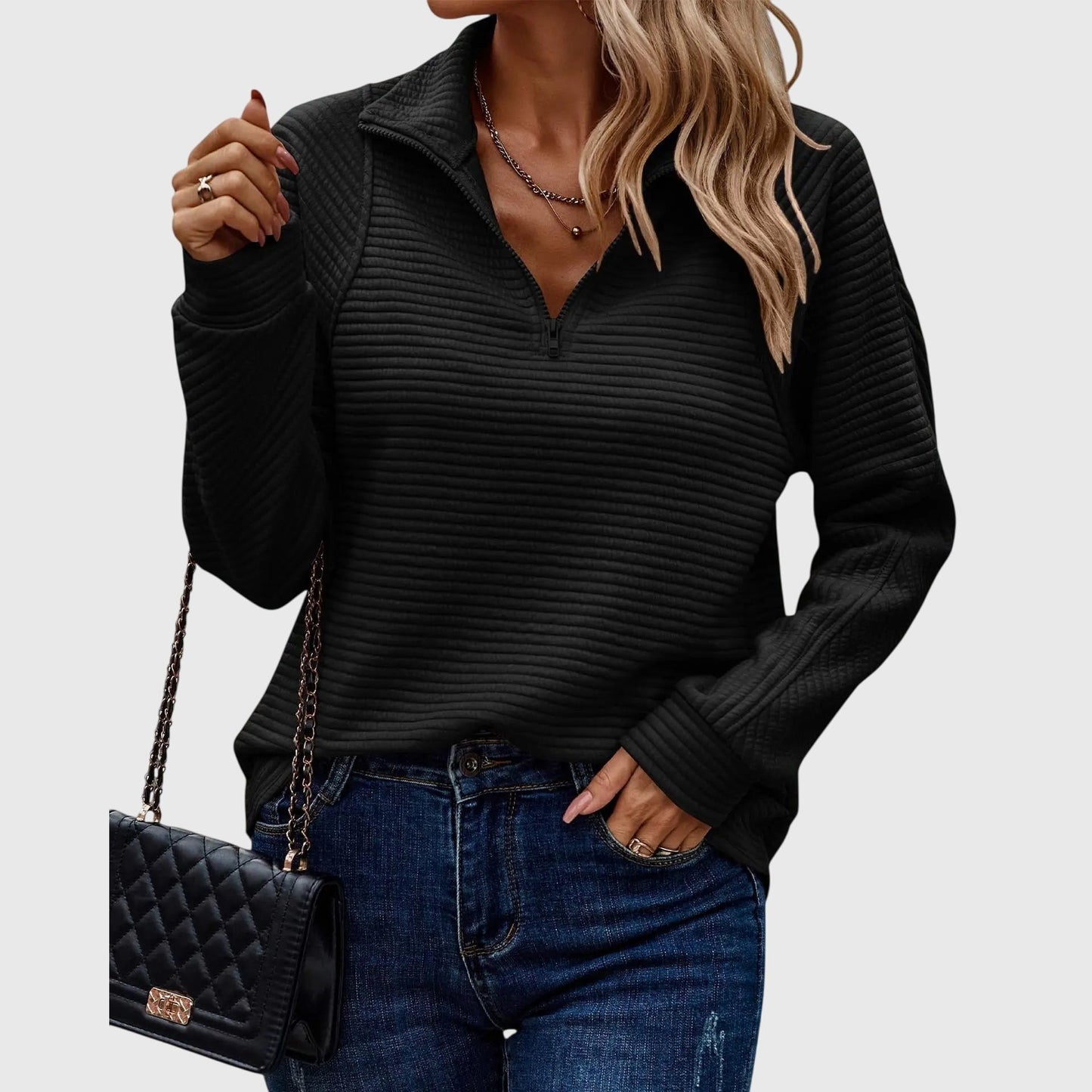 Molly | Elegant Half-Zip Sweater