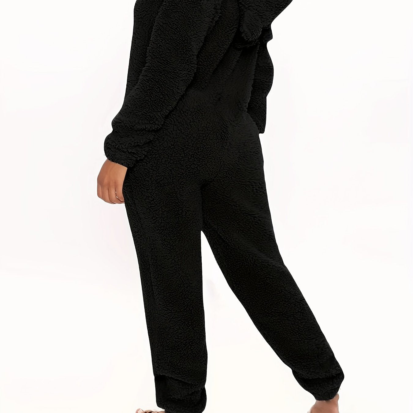 Luna™ | Fuzzy Hooded Pajama Jumpsuit