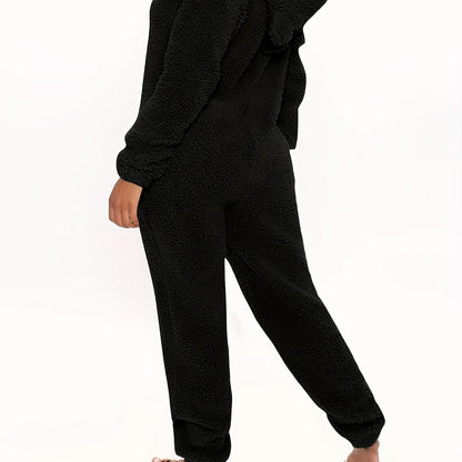 Luna™ | Fuzzy Hooded Pajama Jumpsuit
