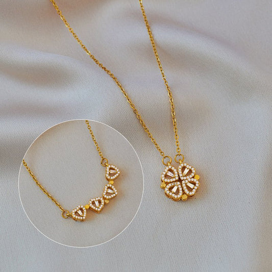 Amora Quadrifolia Necklace | White Gold 18k