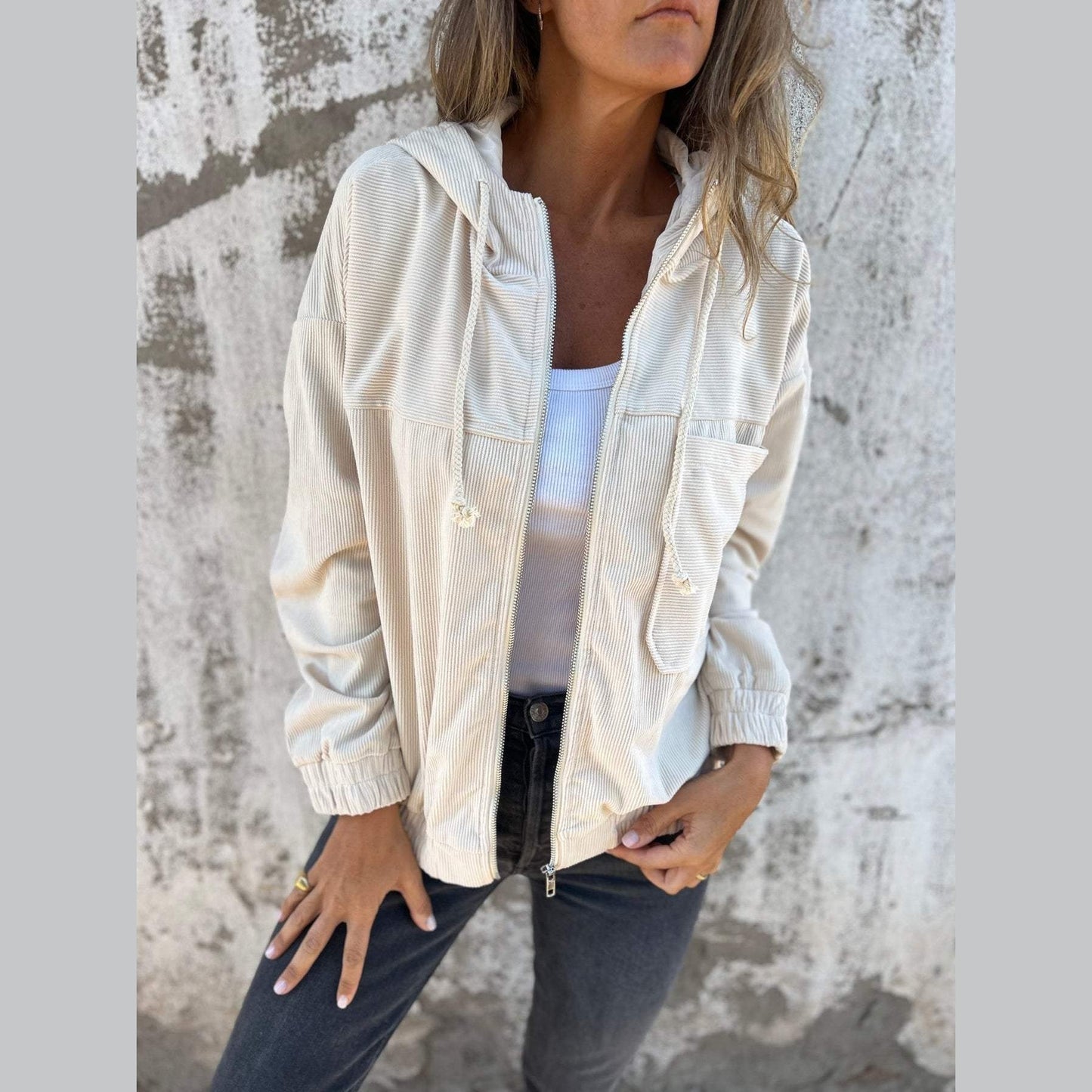 Arielle | Casual Jacket with Hood and Zip