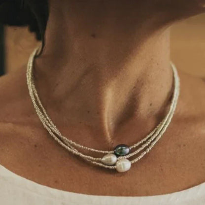Antique Lustre Pearl Necklace | Gold 14k