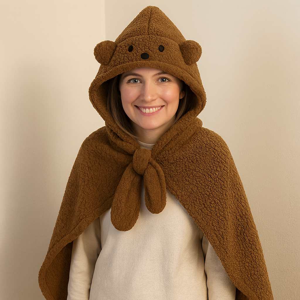 Luna BearHug™ Cozy Hoodie Cap