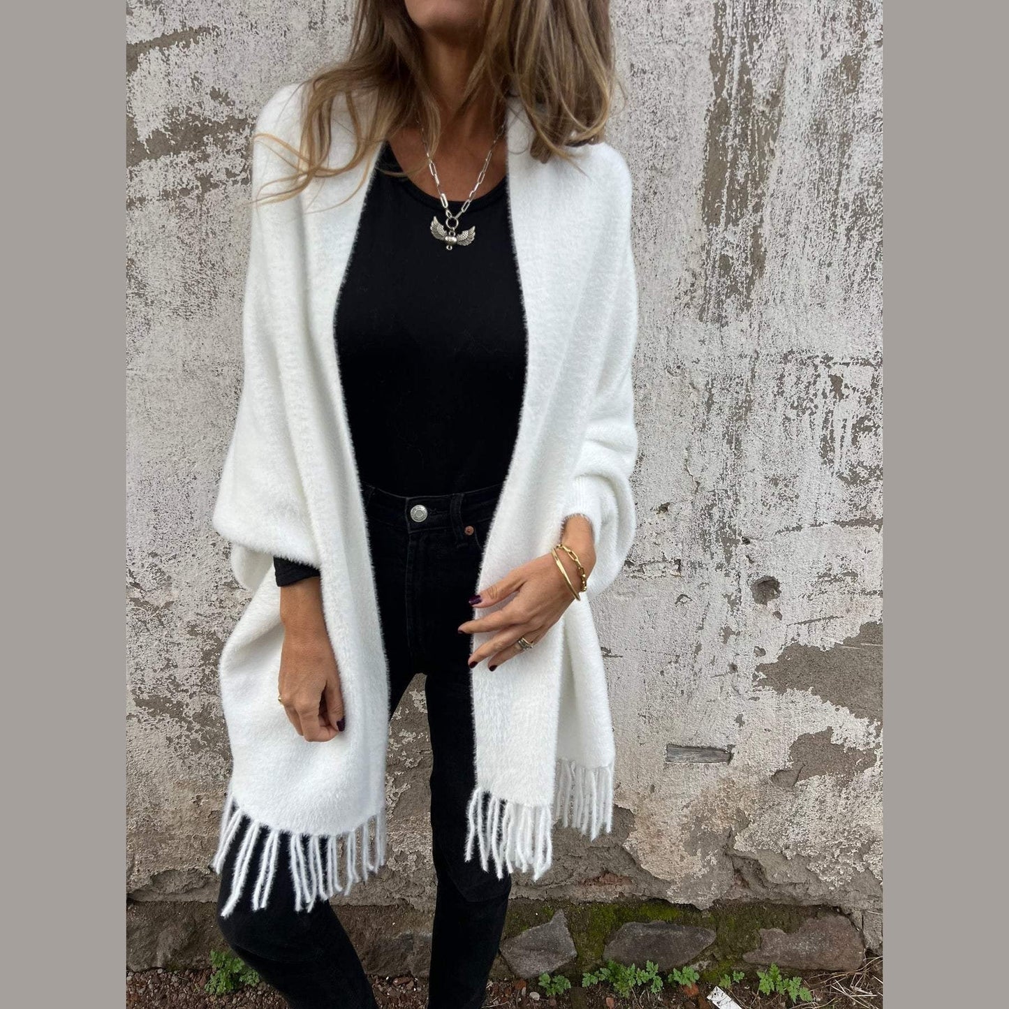 Nancy | Elegant Long-Sleeve Wrap Sweater