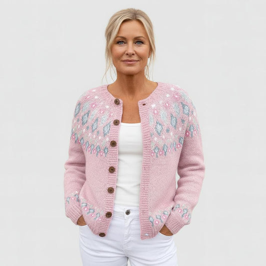 Alice | Loose-Knit Cardigan with Pattern