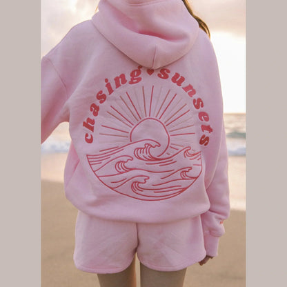 Sunset Waves | Oversized Hoodie