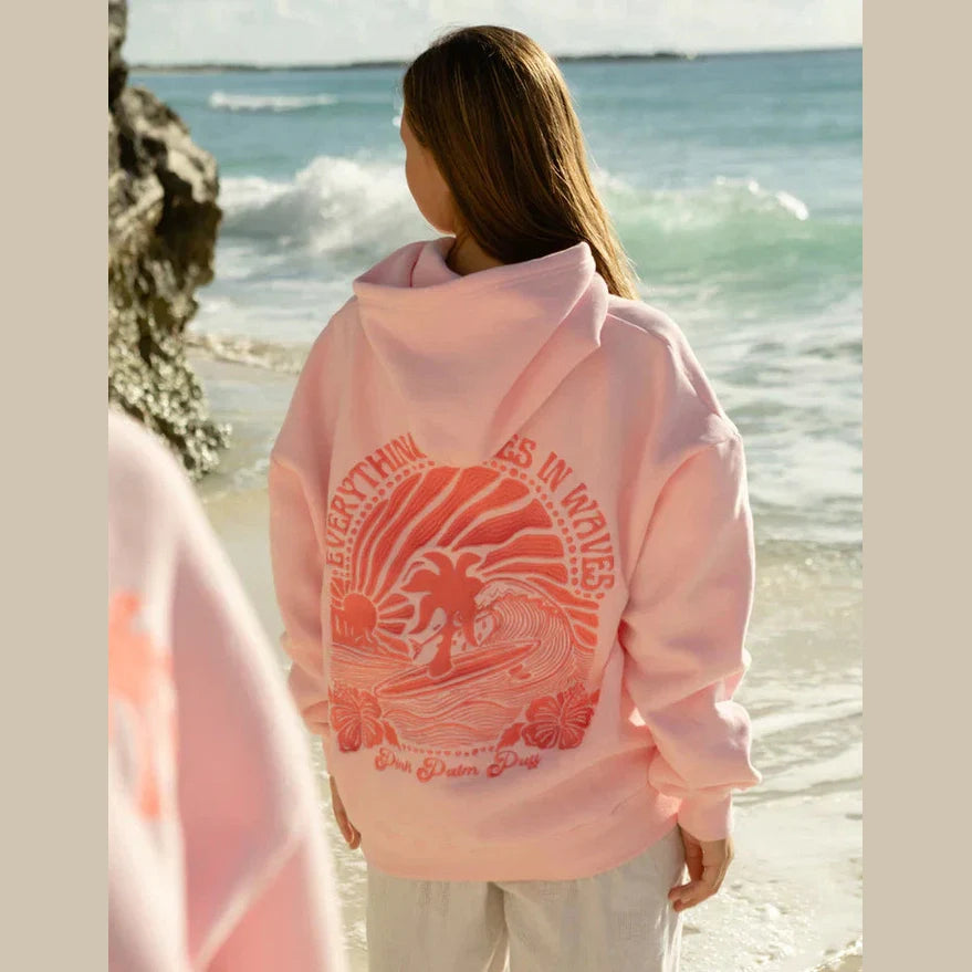 Sunset Waves | Oversized Hoodie